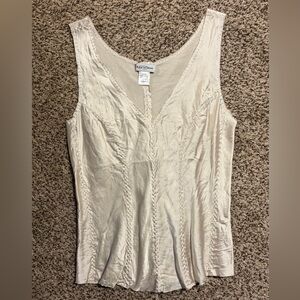 Silk Cream Tank Top